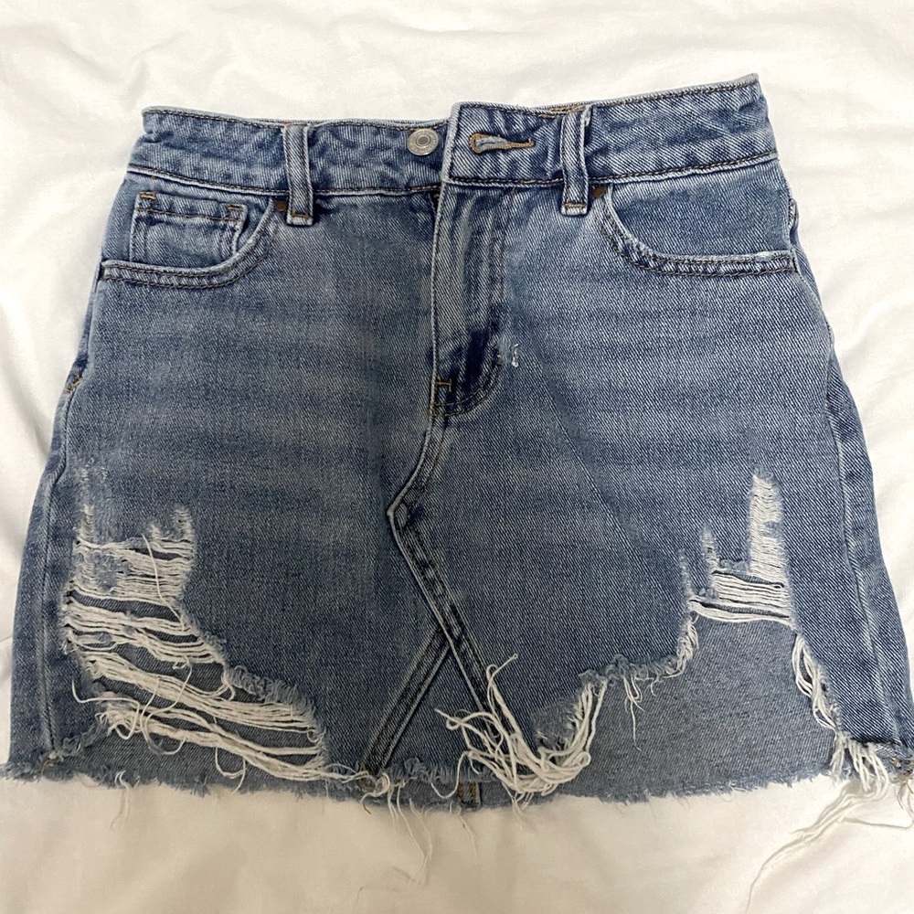pacSun denim skirt